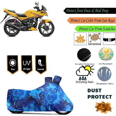 MotohunK Two Wheeler Cover for Hero(Ignitor, Blue)