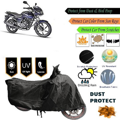 MotohunK Two Wheeler Cover for Bajaj(Pulsar, Black)