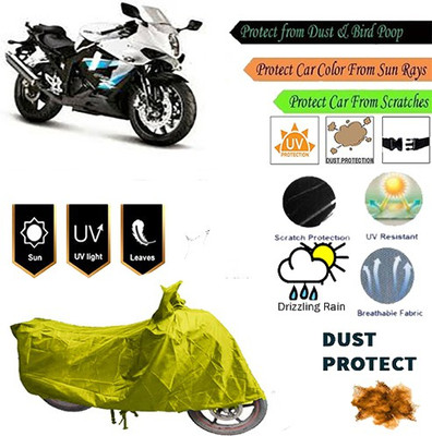 MotohunK Two Wheeler Cover for Hyosung(GT250R, Yellow)