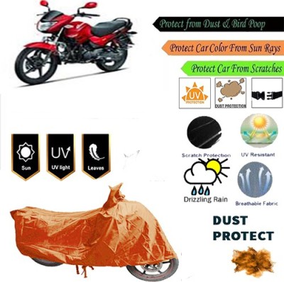 MotohunK Two Wheeler Cover for Hero(Orange)