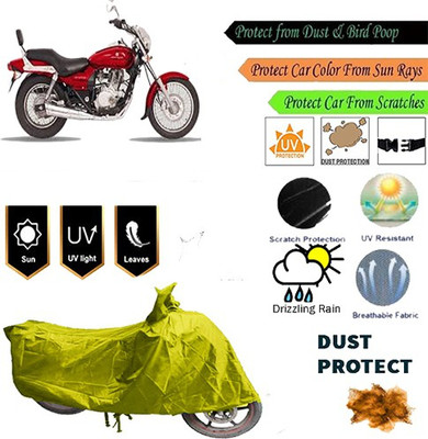 MotohunK Two Wheeler Cover for Bajaj(Enticer, Yellow)