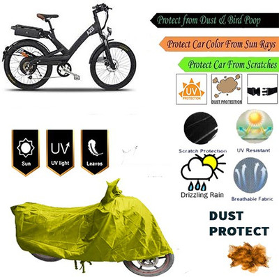 MotohunK Two Wheeler Cover for Hero(Yellow)