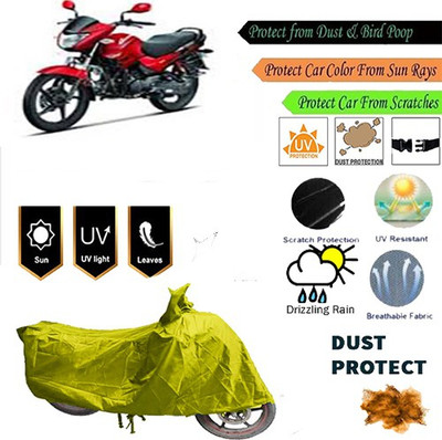 MotohunK Two Wheeler Cover for Hero(Yellow)