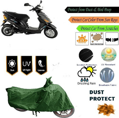 MotohunK Two Wheeler Cover for Hero(Electric Zippy, Green)