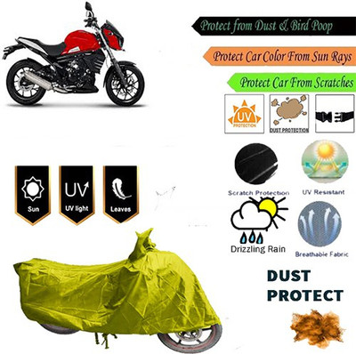 MotohunK Two Wheeler Cover for Mahindra(Yellow)