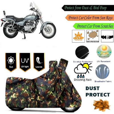 MotohunK Two Wheeler Cover for Bajaj(Avenger 220 DTS-i, Brown)