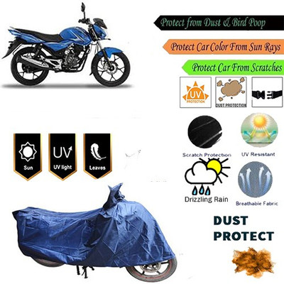 MotohunK Two Wheeler Cover for Bajaj(Blue)