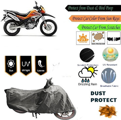 MotohunK Two Wheeler Cover for Hero(Impulse, Grey)