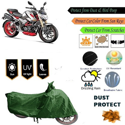 MotohunK Two Wheeler Cover for Hero(Green)