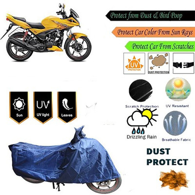MotohunK Two Wheeler Cover for Hero(Ignitor, Blue)