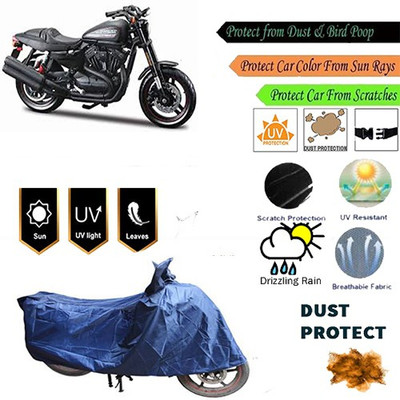 MotohunK Two Wheeler Cover for Harley Davidson(Blue)