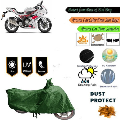 MotohunK Two Wheeler Cover for DSK Benelli(Green)