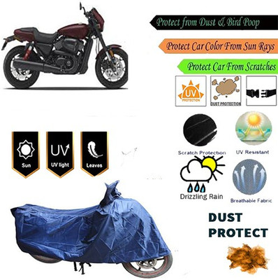 MotohunK Two Wheeler Cover for Harley Davidson(Blue)