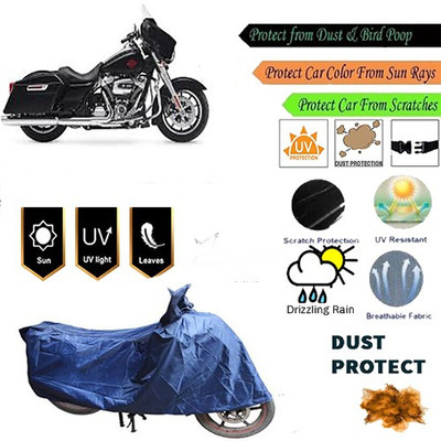 MotohunK Two Wheeler Cover for Harley Davidson(Blue)