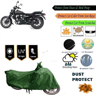 MotohunK Two Wheeler Cover for Bajaj(Green)