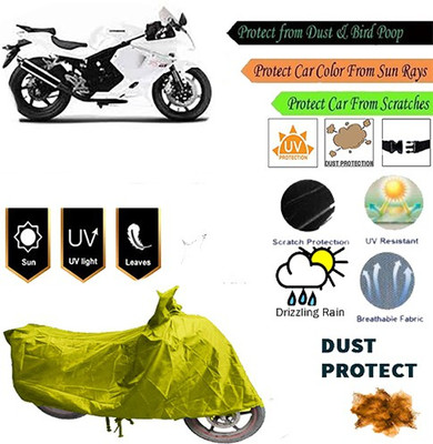 MotohunK Two Wheeler Cover for Hyosung(GT650R, Yellow)