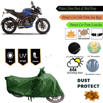 MotohunK Two Wheeler Cover for Bajaj(Green)