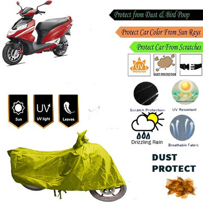 MotohunK Two Wheeler Cover for Hero(Yellow)