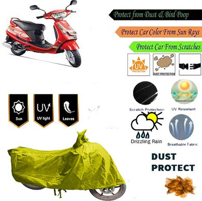 MotohunK Two Wheeler Cover for Mahindra(Yellow)