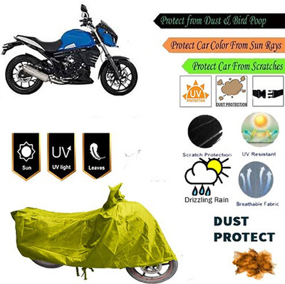 MotohunK Two Wheeler Cover for Mahindra(Mojo, Yellow)