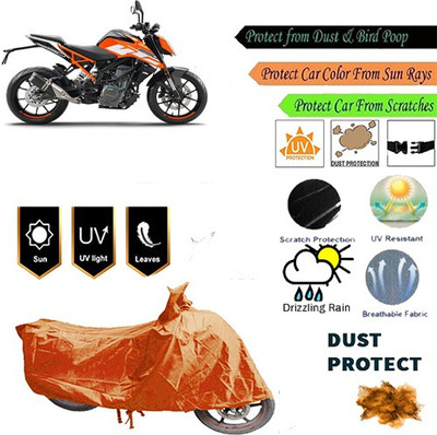 MotohunK Two Wheeler Cover for KTM(Orange)