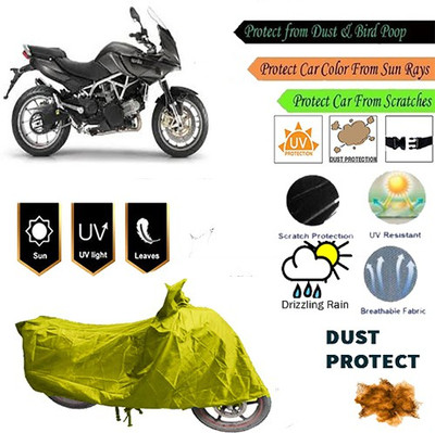 MotohunK Two Wheeler Cover for Aprilia(Yellow)