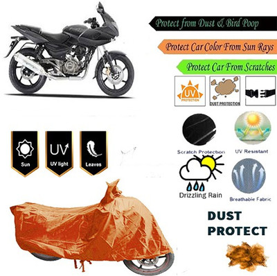 MotohunK Two Wheeler Cover for Bajaj(Orange)