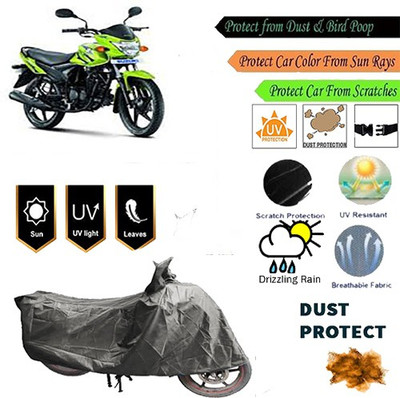 MotohunK Two Wheeler Cover for Suzuki(Hayate, Grey)