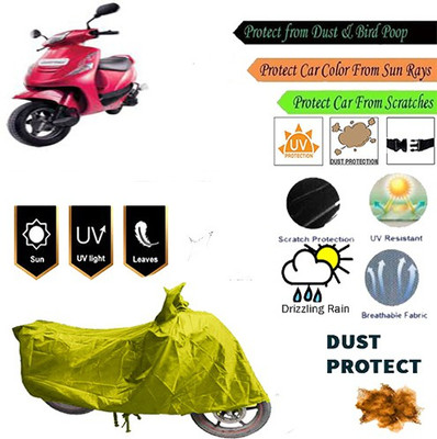 MotohunK Two Wheeler Cover for Mahindra(Kine, Yellow)