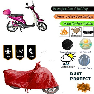 MotohunK Two Wheeler Cover for Avon(E Lite, Red)