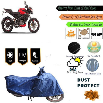 MotohunK Two Wheeler Cover for Bajaj(Blue)