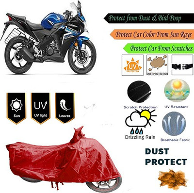 MotohunK Two Wheeler Cover for Honda(CBR 150R, Red)