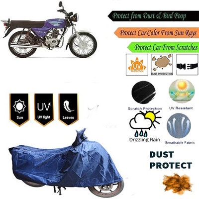 MotohunK Two Wheeler Cover for Bajaj(Blue)