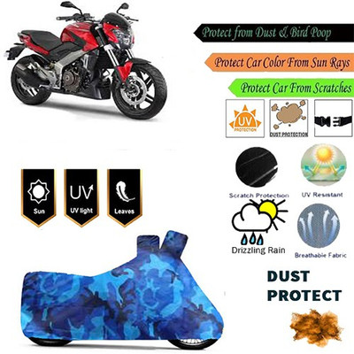MotohunK Two Wheeler Cover for Bajaj(Blue)