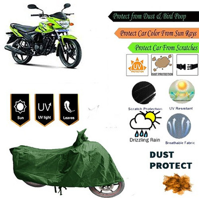 MotohunK Two Wheeler Cover for Suzuki(Hayate, Green)