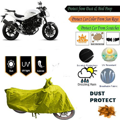 MotohunK Two Wheeler Cover for Hyosung(GT650R, Yellow)