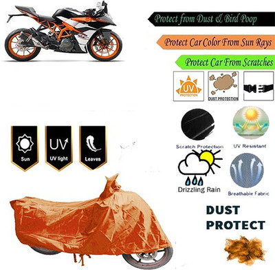 MotohunK Two Wheeler Cover for KTM(Orange)