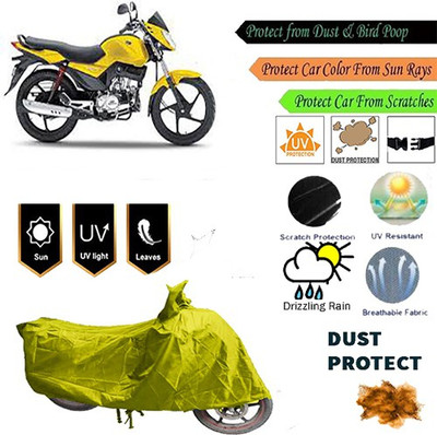 MotohunK Two Wheeler Cover for Mahindra(Stallio, Yellow)
