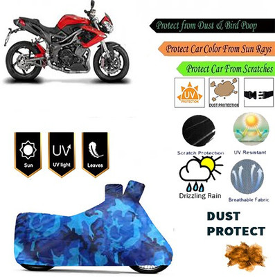 MotohunK Two Wheeler Cover for DSK Benelli(TNT R, Blue)