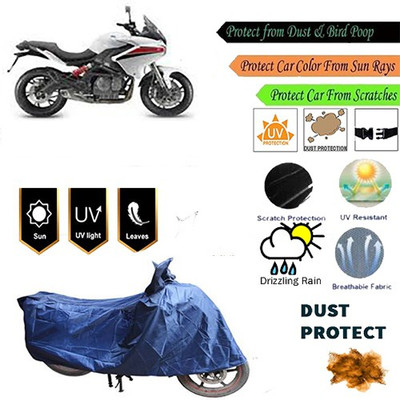 MotohunK Two Wheeler Cover for DSK Benelli(Blue)