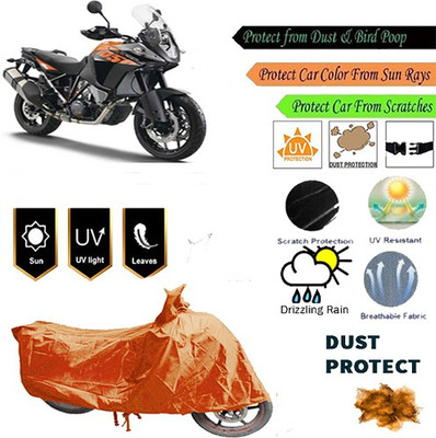 MotohunK Two Wheeler Cover for KTM(Orange)