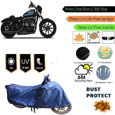 MotohunK Two Wheeler Cover for Harley Davidson(Blue)