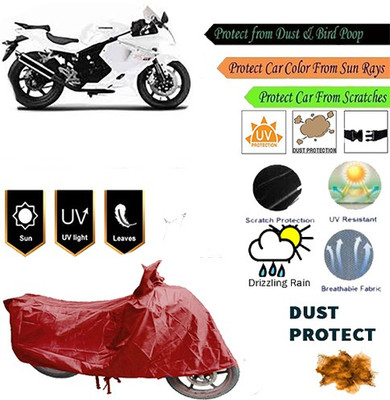 MotohunK Two Wheeler Cover for Hyosung(GT650R, Maroon)