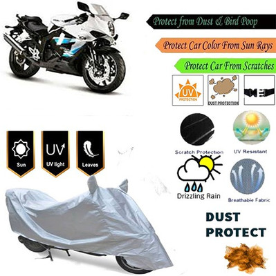 MotohunK Two Wheeler Cover for Hyosung(GT250R, Silver)