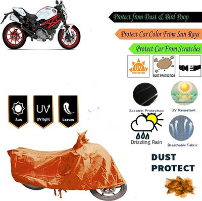 MotohunK Two Wheeler Cover for Ducati(Monster 796 S2R, Orange)