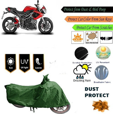 MotohunK Two Wheeler Cover for DSK Benelli(TNT R, Green)