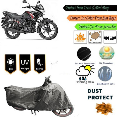 MotohunK Two Wheeler Cover for Suzuki(Sling Shot, Grey)