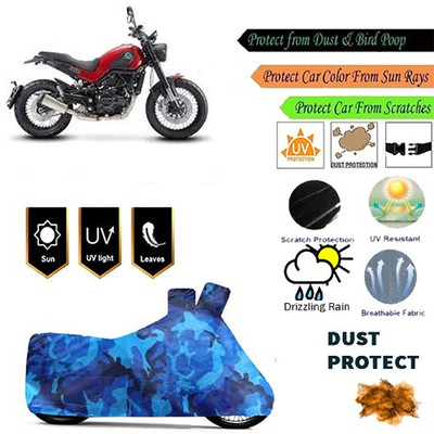 MotohunK Two Wheeler Cover for DSK Benelli(Blue)
