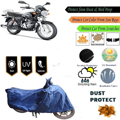 MotohunK Two Wheeler Cover for Bajaj(Boxer, Blue)