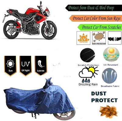 MotohunK Two Wheeler Cover for DSK Benelli(Blue)